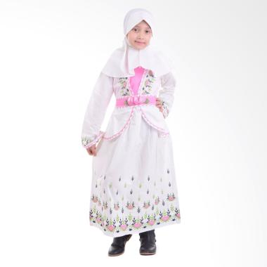 Jesca and Paul Phelia 215 Gamis Baju Muslim Anak - White