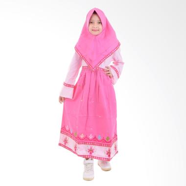 Jesca and Paul Isabel 223 Gamis Baju Muslim Anak - Pink