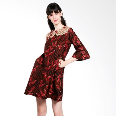 Batik Arjunaweda Women 19041028 Saw ... ress Batik Wanita - Merah