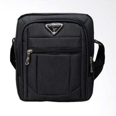 Polo Milano Tas Selempang Pria - Black [88262/12 Inch]