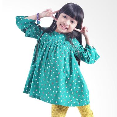 Kids Icon DGDT0900180 Dress with Fr ... nak Perempuan - Hijau Mix