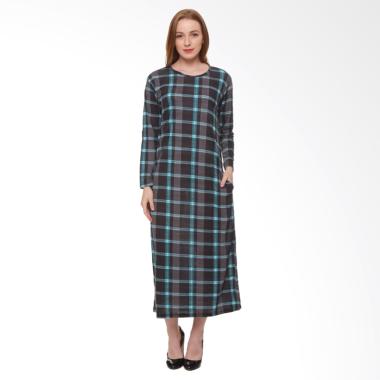Edberth Fashion Myesha Long Dress Muslim Wanita - Hitam