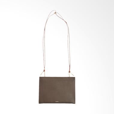 Skagen Large Lyng Leather Wallet on a String Sling Bag Wanita