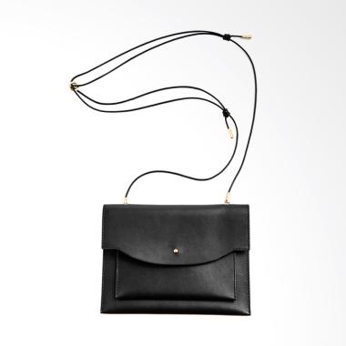 Skagen Large Lyng Leather Wallet on a String Sling Bag Wanita