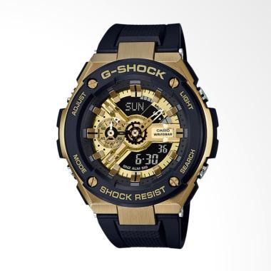 CASIO G-Shock G-Steel Jam Tangan Pria - Black Gold [GST-400G-1A9] Gold Black