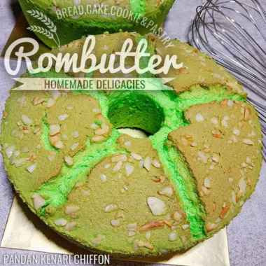 Chiffon Cake Pandan Kenari - Bolu Sifon Rombutter