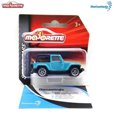Majorette Street Cars Jeep Wrangler Rubicon Open Top Skala 1:60 Hijau Tosca
