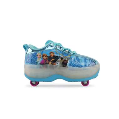 Sepatu Anak Sepatu Roda Anak Roda 4 Frozen Biru 28