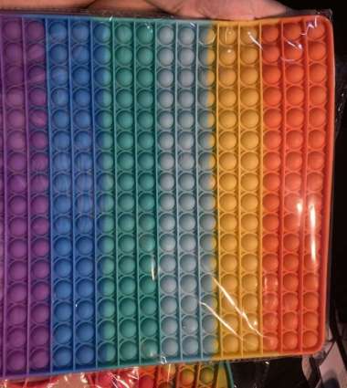 POP IT JUMBO RAINBOW BIG SIZE XXXL -popit tiktok fidget bubble tik tok - Square 15x15