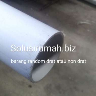 PARALON PIPA AIR PVC 4 AW TEBAL 1M PUTIH 1METER LEDENG PLASTIK 1 M PL