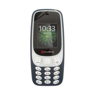 Strawberry 338 Diamond Handphone - Black