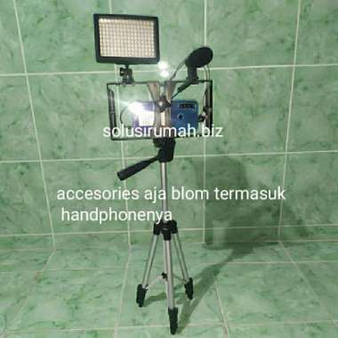 accesories alat camera youtuber vlog hp perekam lampu hand phone video