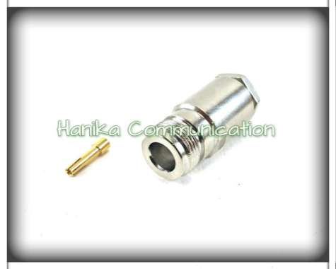 Konektor N Female to RG-8 Kabel Koaxial RG8 Coaxial Cable ke Connector