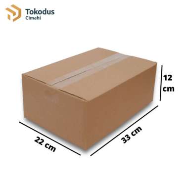Box Karton Polos Packing Box Sepatu (Outerbox) 33 x 22 x 12cm Tebal 3mm - Tokodus Coklat