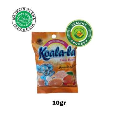 Koalala Soft Cotton Candy Orange 10gr / Permen Gula Kapas Rasa Jeruk