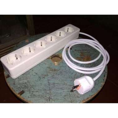 Uticon kabel Roll Terminal Kuningan 6 Lubang 8M Steker Broco