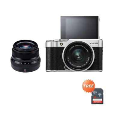 Fujifilm XA20 Kit 15-45mm + XF35mm ... ttery NP-W126S (BY CLAIM)