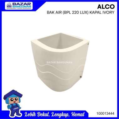 BAK AIR MANDI SUDUT ALCO LUXURY FIBER GLASS 220 LITER 220 LTR IVORY