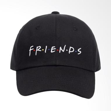 Jersi Clothing Friends Baseball Snapback Topi Pria - Hitam