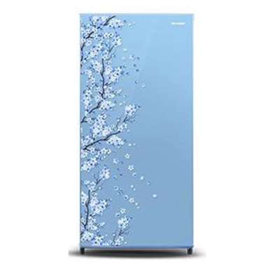 SHARP SJ N 192 D SB / SAKURA BLUE KULKAS LEMARI ES 1 PINTU 184 LITER SJ-N192D-SB blue
