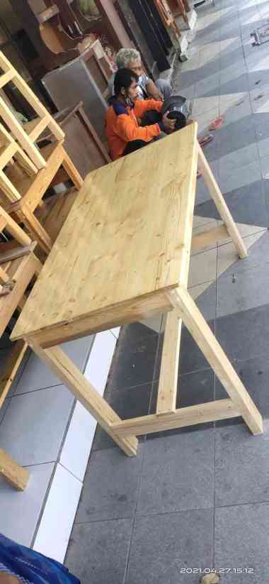 meja jati belanda 120 x 60