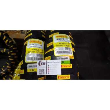 Paket ban Pirelli Diablo Rosso Sport Uk 140 / 70 -17 dan 110 / 70 -17