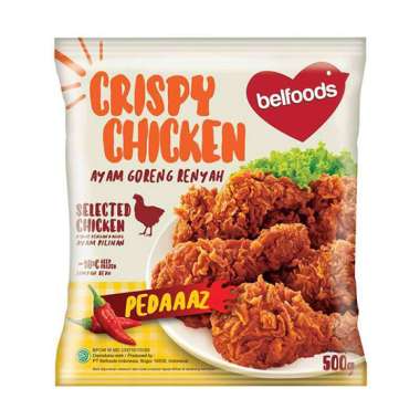 Promo Harga Belfoods Crispy Chicken Pedaaaz 500 gr - Blibli