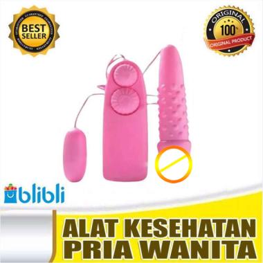 ALAT KESEHATAN PRIA WANITA ] DOUBLE CAPSULE VIBRATOR BERGERIGI | SEX TOYS | ALAT BANTU SEX WANITA | 
