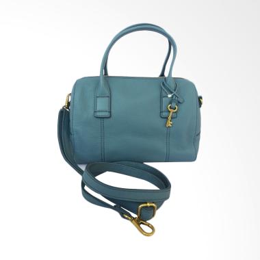 Fossil SHB1715491 Jori Faded Indigo Small Satchel Bag - Biru