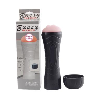 Bussy Alat Bantu Seks Pria Vagina Fleshlight (Vibrator Babby Pussy) Silikon Getar Electric BAILE