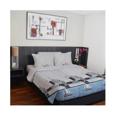 King Rabbit Motif Seafront Set Sprei