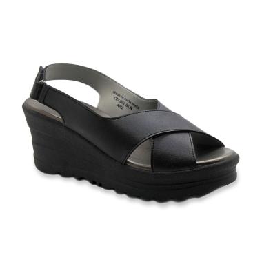 Mascotte C07 002 Sepatu Wedges Wanita - Hitam