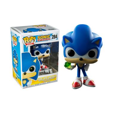 Funko POP! Games Sonic the Hedgehog - Sonic with Chaos Emerald #284 Action Figure