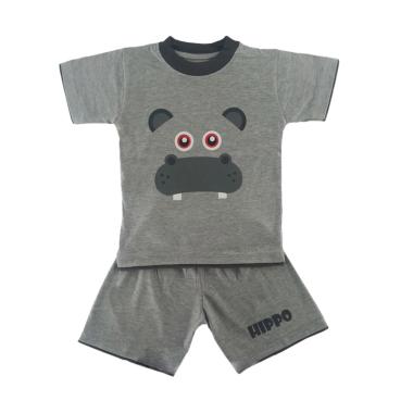 Dessan Animal Face Hippo Baju Setelan Anak Laki-Laki