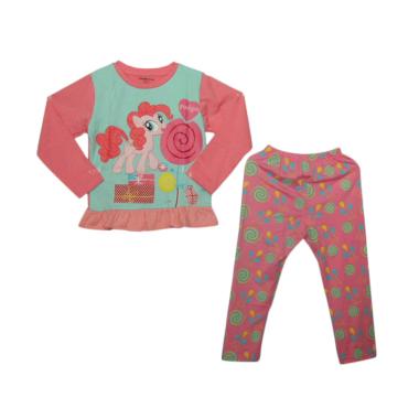 VERINA BABY Motif Little Pony Pinky Pai Pajamas Baju Tidur Anak - Pink