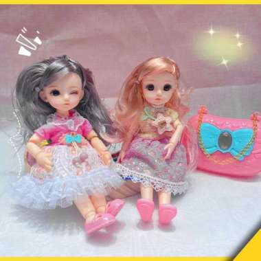 OEM ONE-M204 Mainan Boneka Anak Perempuan 2IN1 DIY Doll Boneka Princess Dress Boneka Putri Cewek Imu