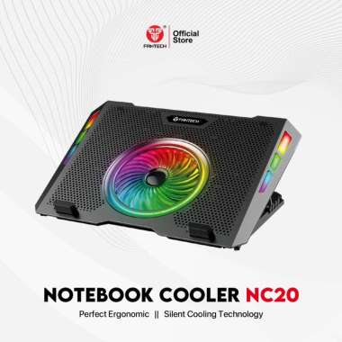 Fantech Cooling Pad RGB NC20 Kipas Pendingin Laptop Cooler
