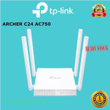 TP-Link Wireless Router Archer C24 AC750 Dual Band 300Mbps - Wireless Router TP-Link Archer C24