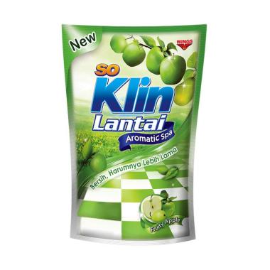 Promo Harga SO KLIN Pembersih Lantai Hijau Fruity Apple 400 ml - Blibli