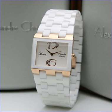 Jam Tangan Wanita Alexandre Christie AC 2881 White Rosegold
