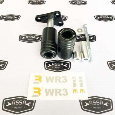 Frame Slider Yamaha R25 14-18 MT25 15-Up WR3 Black