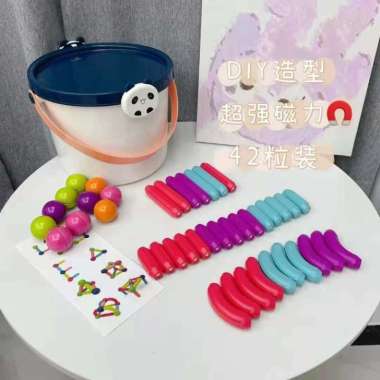 ONE-M211 Mainan Kreatifitas Anak Magnetic Building Block Rods Mainan Magnetik Anak Magnetic Stick To