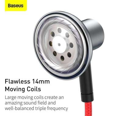 BASEUS Encok H19 Earphone 6D Surround Sound Biru