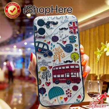 Casing 3D London Inggris Soft Case Silikon iPhone 13 Mini Pro Max iPhone 13 Pro Max