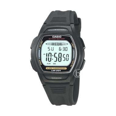 CASIO Digital Casual LW 201-1A Dual Time Jam Tangan Wanita [Original] Black