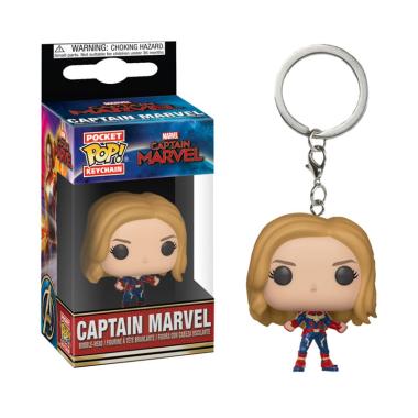 Funko Pocket POP! Marvel Captain Marvel Movie : Captain Marvel Unmasked Keychain