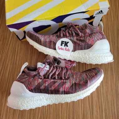 ultra boost red white black