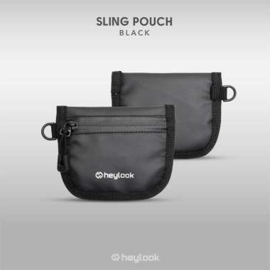 HEYLOOK Sling Pouch Ryo Pouch Wallet Waterproof Dompet Kartu Anti Air Sling Bag Pouch Mini Black
