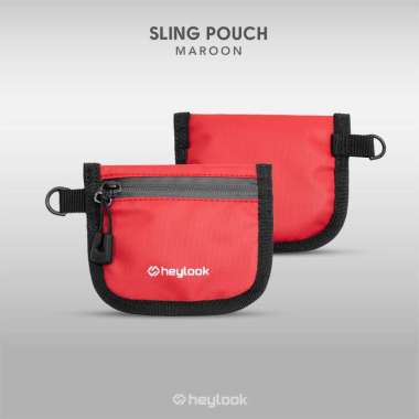 HEYLOOK Sling Pouch Ryo Pouch Wallet Waterproof Dompet Kartu Anti Air Sling Bag Pouch Mini Red