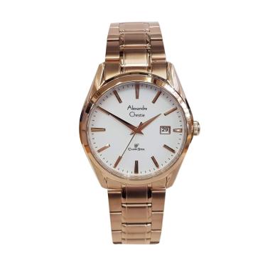 Alexandre Christie Classic Stainless Steel Jam Tangan Pria [AC8554MD]  Rose Gold
